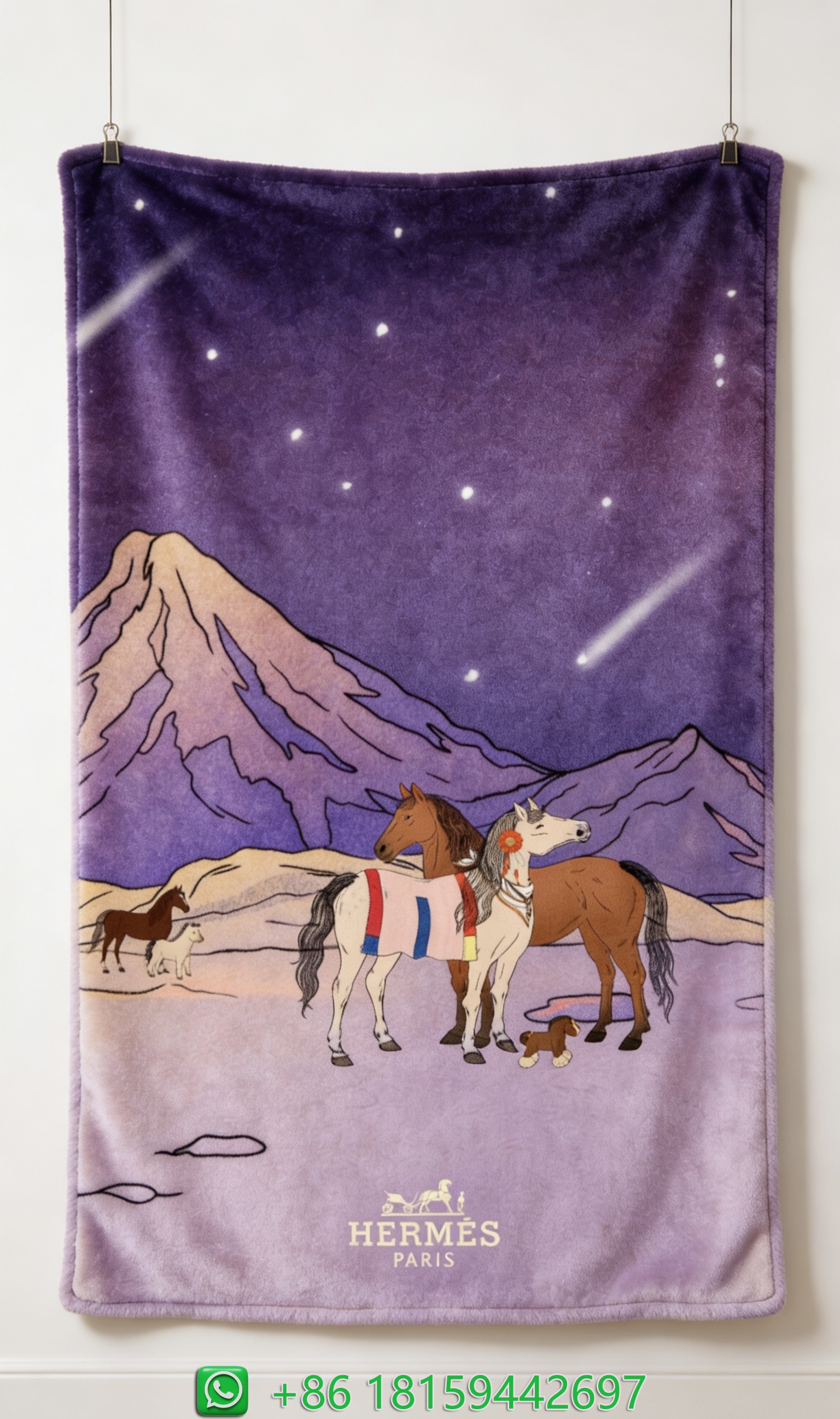 Hermes Throw Blankets